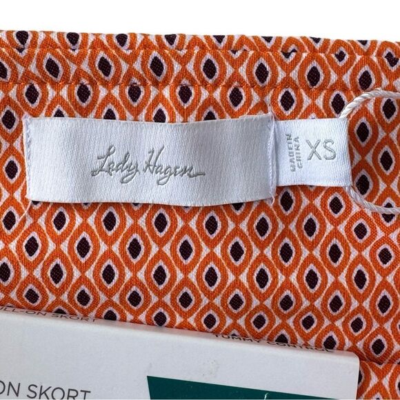 Lady Hagen Women's 17'' Sculpt Tummy Control Golf Skort Navette Orange XS NWT - Picture 6 of 11